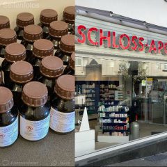 Schloss Apotheke – Corona Schutzmaßnahmen – Desinfektionsmittel
