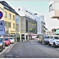 Bensberg – Innenstadt – neue Verkehrsführung –  Parkplatz-Regelung Schloßstraße