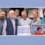 12.380 Euro-Spende  – Scheck für Kinderschutzbund RBK  – Essen im Ristorante Italia!