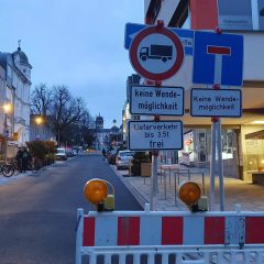 Kreuzungsbereich Nikolausstr./Schloßstraße für den Verkehr gesperrt!